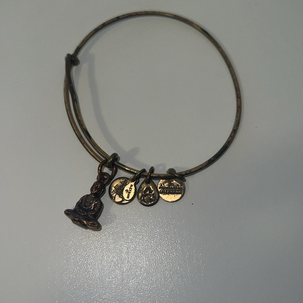 ALEX AND ANI | BUDDHA BANGLE BRACELET | RAFAELIAN GOLD - Picture 5 of 8